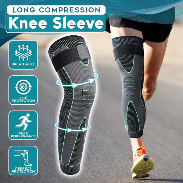 1 Pair - Knee Compression Support Sleeve Elastic Knee Brace For Pain Relief Sports Protection And Joint Stability