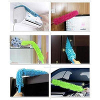 Extendable Fan Duster – Flexible Microfiber Cleaning Brush with Long Rod