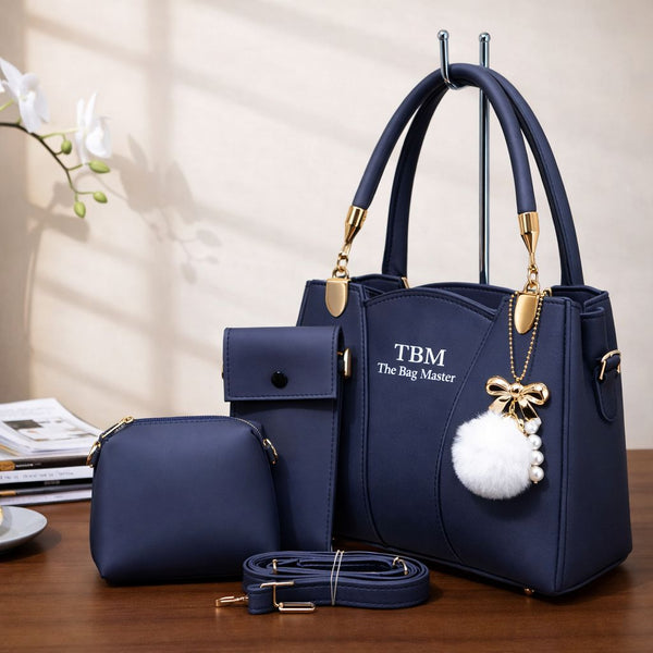 TBM The Bag Master 3 Piece Handbag Set Providing Stylish Design Comfortable Use Everyday Carry
