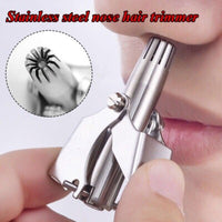 Mini Portable Nose Hair Trimmer – Manual Stainless Steel Grooming Tool