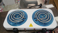 Double Electric Stove, Dual Hot Plates, Fast Heating & Energy Efficient Pro