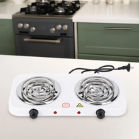 Double Electric Stove, Dual Hot Plates, Fast Heating & Energy Efficient Pro