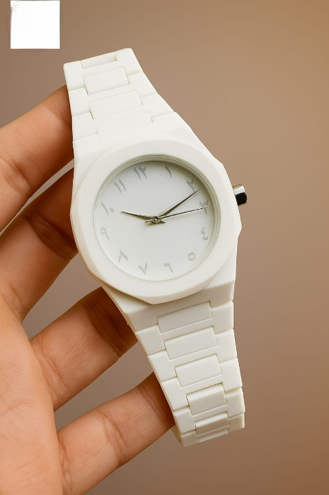 Full White Aura Watch – Sleek Stylish Design, Durable Build for Daily Wear Pro X