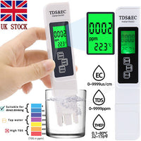 3 In 1 Professional Water Quality Test Pen TDS EC Meter And Temperature Tester With Accurate Measurement And Durable ABS Material