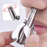 Mini Portable Nose Hair Trimmer – Manual Stainless Steel Grooming Tool