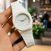 Full White Aura Watch – Sleek Stylish Design, Durable Build for Daily Wear Pro X