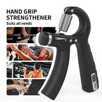 Adjustable Hand Gripper with Counter – Wrist & Forearm Strength Trainer