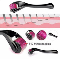 Derma Roller 0.5mm – 540 Micro Needles for Face, Beard & Hair Growth