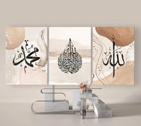 Set of 3 Sticky Wooden Canvas Frames – Aesthetic Wall & Photo Tile Decor