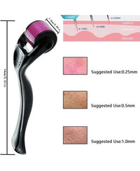 Derma Roller 0.5mm – 540 Micro Needles for Face, Beard & Hair Growth