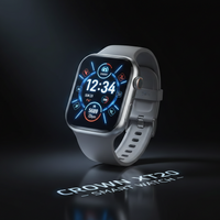 CROWN XT20 II Smartwatch – 2.01” Display, Bluetooth & 8 Stra