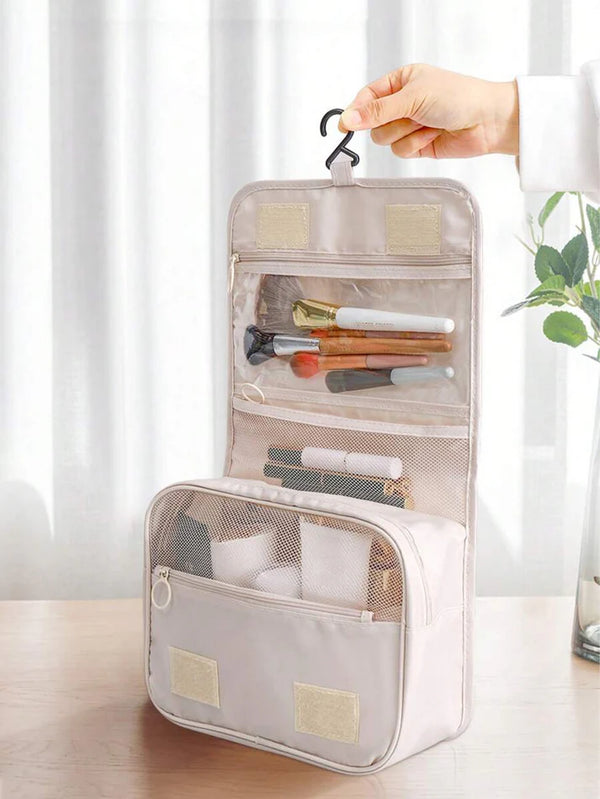 Waterproof Hanging Travel Toiletry & Makeup Organizer (Random Color)