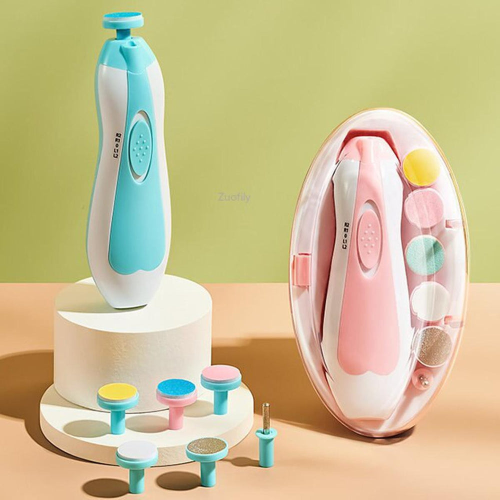 Electric Nail Clipper Baby Nail Trimmer Clipper Set In Random Color