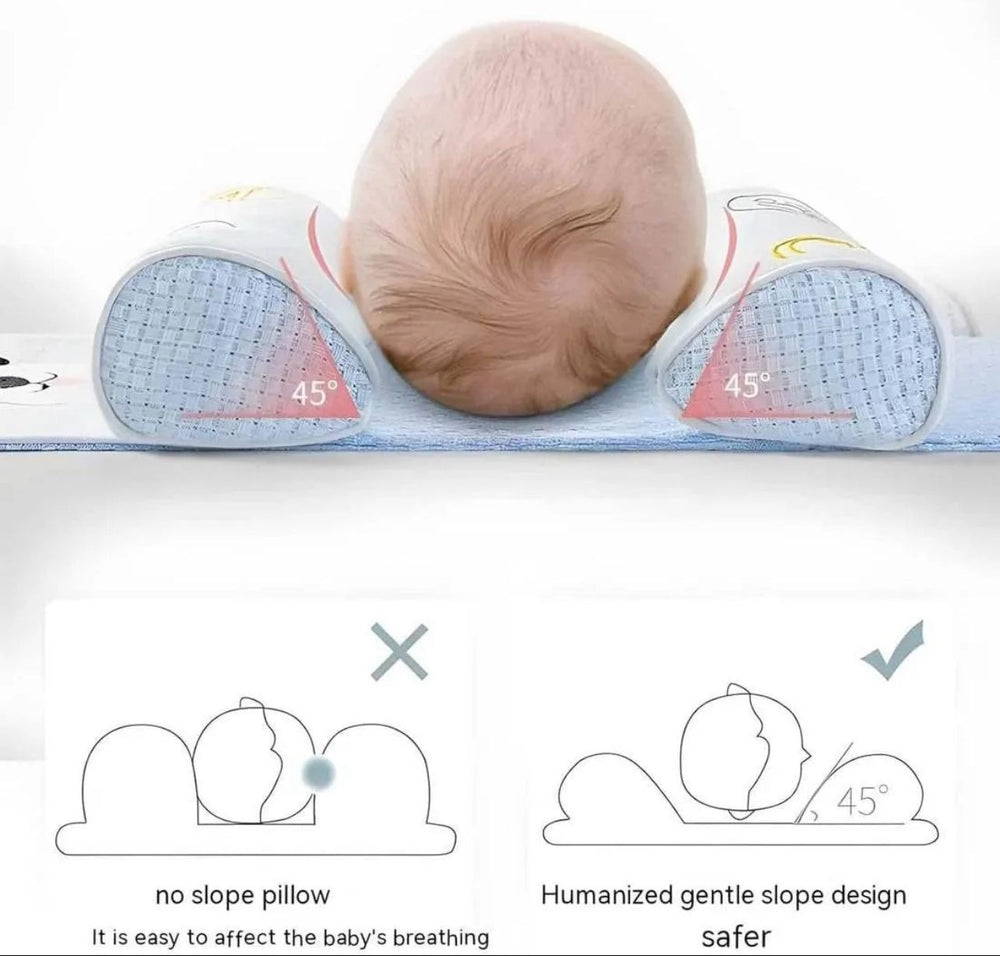 Newborn Head Shaping Pillow – Adjustable & Soft (Random Color)