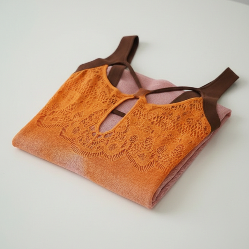 Sleeveless Multi-Tone Bodystocking Nightdress – Free Size