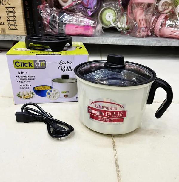 3-in-1: Kettle, Noodle Maker & Egg Boiler