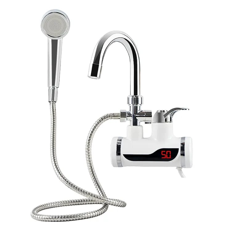Electric Hot Water Faucet with Hand Shower