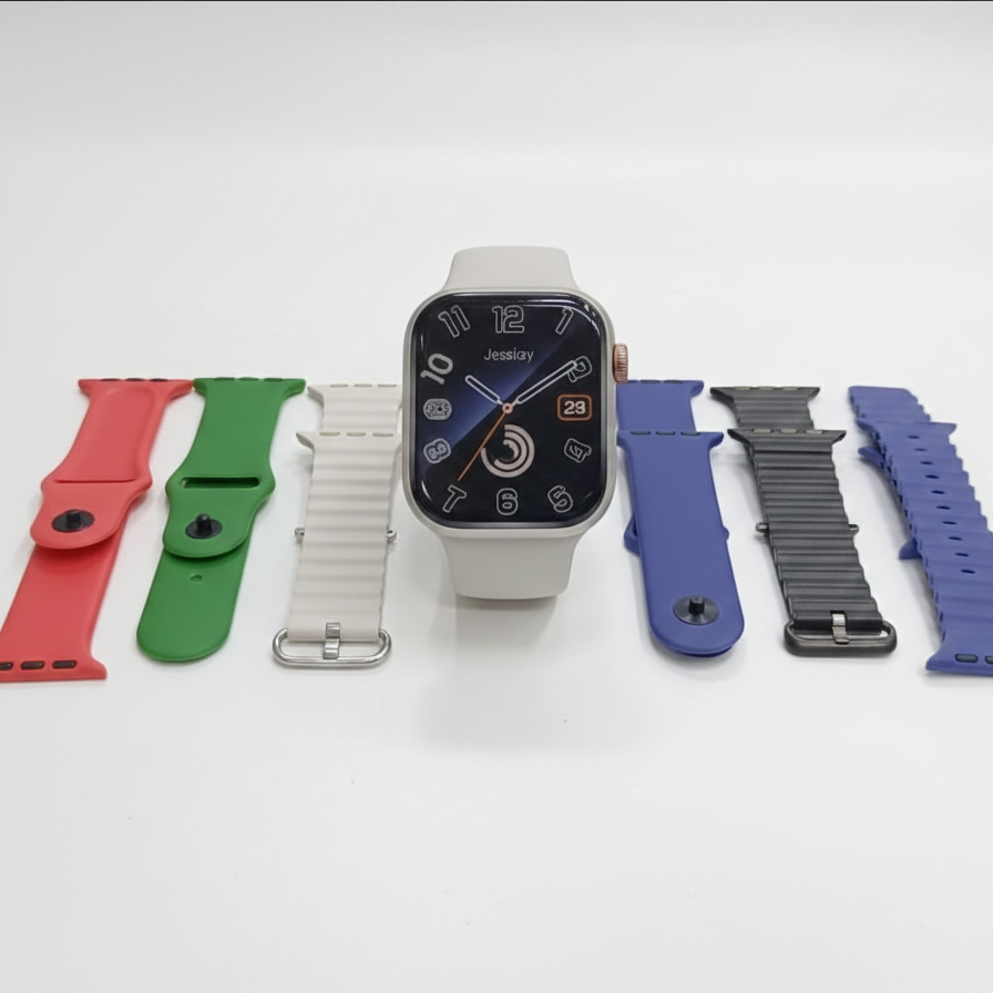 CROWN XT20 II Smartwatch – 2.01” Display, Bluetooth & 8 Stra