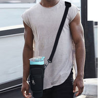 Water Bottle Carrier Bag with Phone Pocket for 1200ML Stanley Quencher Cup with Handl