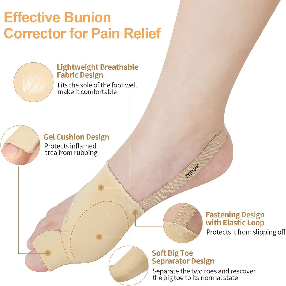 Smart Care Bunion Support Foot Mate Correction Socks Toes Separator Feet Care